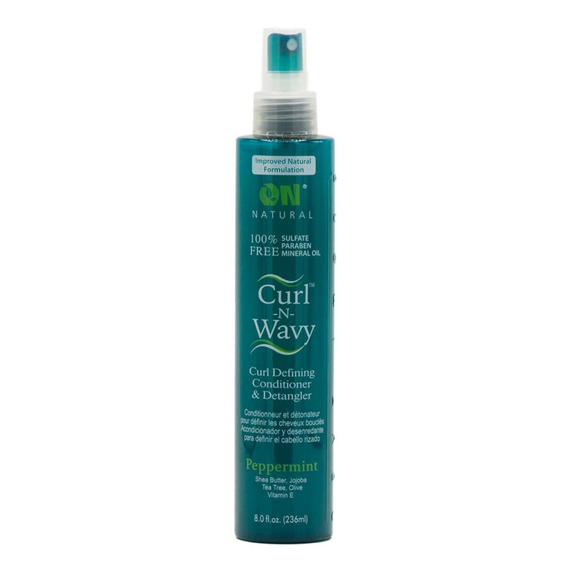 ON NATURAL Curl & Wavy Peppermint Conditioner & Detangler (8oz)