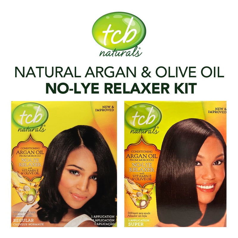 TCB Natural Argan & Olive Oil No-Lye Relaxer Kit